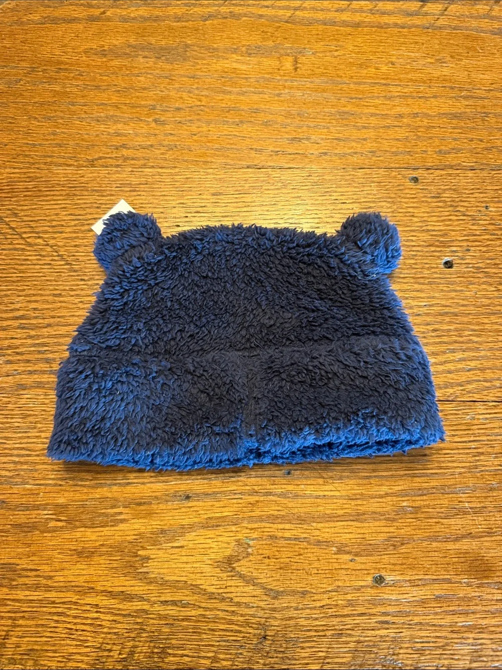 Patagonia Kids Navy Fleece Bear-Ear Beanie circumference approx 19”